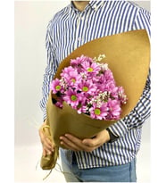 Natural Pembe Papatya Buketi