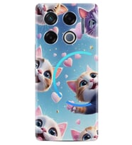 Infinix GT 20 Pro Kılıf Boutique Baskılı Resimli Kalp ve Kedi Pcode -035