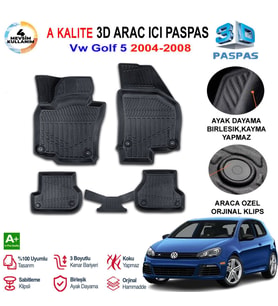 Vw Golf 5 3D Paspas Havuzlu Pro 2004-2008 Arası