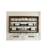 Ahşap Dekoratif Şaraplık Mini Bar Dekoratif Bar
