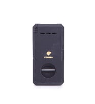 Çift Torch Dahili Açıcı & V Kesici Mat Siyah Metal Puro Çakmağı - TR7270