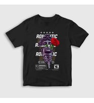 Presmono Unisex Çocuk Siyah Romantic Sculpture Art Sanat T-Shirt 450099tt
