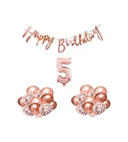 ROSE GOLD DOĞUM GÜNÜ BALON SETİ