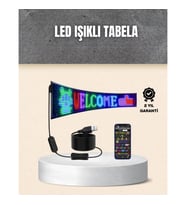 Mey İthalat® RGB Kayar Yazılı LED Reklam Ekranı – USB Bağlantılı Esnek Tasarım
