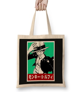 Luffy One Piece 07 Bez Çanta Uzun Saplı