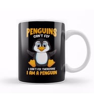 Penguins Can t Fly And Therefore I Am a Penguin Kupa Bardak Porselen