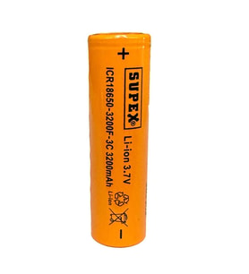 ICR18650-3200F-3C Lityum Ion 3.7V 3200mAh 3C Deşarj Akımı Düz Kafa Pil