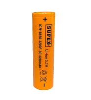 ICR18650-3200F-3C Lityum Ion 3.7V 3200mAh 3C Deşarj Akımı Düz Kafa Pil