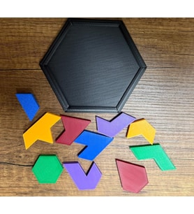 Renkli Zeka Puzzle – 10 Parça / 5 Renk (3D Baskı – Eğitici & Geliştirici Oyuncak)