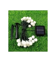 Solar 5m 28 Led Top Gün Işığı Siyah Kablolu