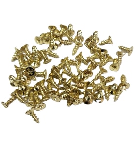 Sarı 1000 Adet Klips Vidası 2,3x6 mm YHB, İthal - Konik Başlı Kutu Ayak, Askı, Mini Vida