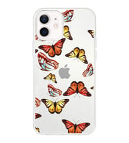 PrintiFy Apple  iPhone 12 ile Uyumlu 1mm Slim Fit Water Color 2 Baskılı Şeffaf  Kılıf