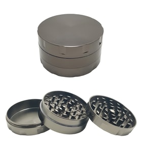 Gri 55 mm. Grinder Alloy Herbal Öğütücüsü Parçalayıcı rb88gr