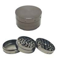 Gri 55 mm. Grinder Alloy Herbal Öğütücüsü Parçalayıcı rb88gr
