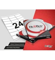 Herboy HB-1324 Beyaz Lazer Etiket A4, 70mm x 35mm