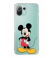 Xiaomi  Mi 11 Lite  Kamera Korumalı Kapak Mickey Mouse Tasarımlı Şeffaf  Kılıf