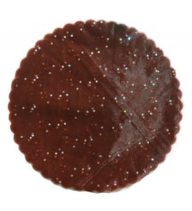 Organze taşlı 24 cm kahve pk:100-