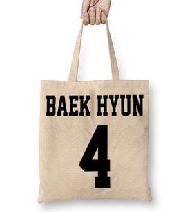 Exo Baekhyun Bez Çanta Uzun Saplı