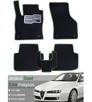 ALFA ROMEO 159 (2005-2011) Uyumlu EVA Paspas Tam Set–Araca Özel,Kolay Montaj,Su Geçirmez