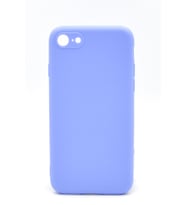 iPhone 7 / 8 Uyumlu Düz Renk Esnek Yumuşak Silikon Kılıf  Rubber Açık Mor