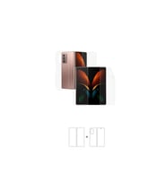 Galaxy Z Fold 2 360 ° Full Body Ekran Koruyucu Kaplama Ön Arka Yan Darbe Emici Poliüretan Film