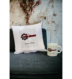 Makine Mühendisi Kupa Bardak ve Yastık Set 007 (Beyaz)