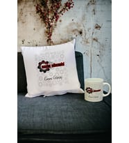 Makine Mühendisi Kupa Bardak ve Yastık Set 007 (Beyaz)