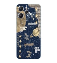 Xiaomi Redmi 12 Uyumlu Uyumlu Gezegen Aesthetic Tasarımlı Şeffaf Telefon Kılıfı
