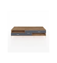 Kronos TV Ünitesi Tek Raflı 3 Çekmeceli  220x59x51 Çam-Çam/Antrasit