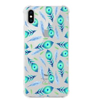 PrintiFy Apple iPhone XS Max Uyumlu Nazar Boncuğu 3 Baskılı Şeffaf Köşe Korumalı Antişok Kılıf