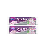 Büzgülü Çöp Torbası Kiraz Çiçeği Kokulu 15'li Orta Boy 55 x 60 cm İkili Paket