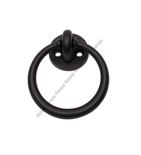 Halka Kulp 60mm Üstten Vidalı Siyah - 2 Adet