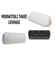 Taksi Levhası Işıklı Mıknatıslı Karayolları Uyumlu Yazısız Beyaz