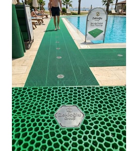 YEŞİL Petek Desen Paspas 90 CM X 150 cm Banyo Paspası Havuz Paspası Kaymaz Çok Amaçlı Paspas PETEK PASPAS