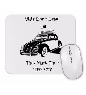 Vintage Volkswagen Retro Style Mouse Pad