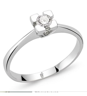 Romeo Pırlanta 0.20 Ct Tektaş Yüzük RM-10011 (Çok Renkli)