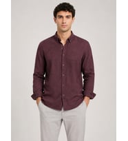 Plus Barkod Uzun Kol Slim Fit Erkek Esnek Gömlek - 7681