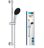 Grohe Vitalio Start 110 Sürgülü Duş Seti, 110Mm Yuvarlak 3 Akışlı El Duşu, 600Mm Sürgülü Ray, 1750Mm (Çok Renkli)