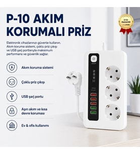 P10 Akıllı Priz  Uzaktan Kontrol, Zamanlama Enerji Takibiyle Akıllı Ev Konforu