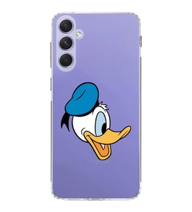 Samsung Galaxy A54  Kamera korumalı Kapak Donald Duck Tasarımlı  Şeffaf Kılıf