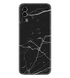 General Mobile GM 23 Kılıf Resimli Desenli Baskılı Silikon Siyah Mermer 1299