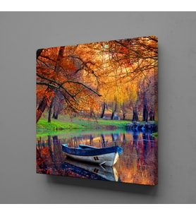 DEREDEKİ KAYIK KANVAS TABLO 170x170cm