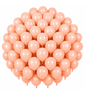 Somon Renk Lateks makaron Balon (30 cm) - 50 Adet