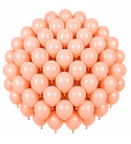Somon Renk Lateks makaron Balon (30 cm) - 50 Adet