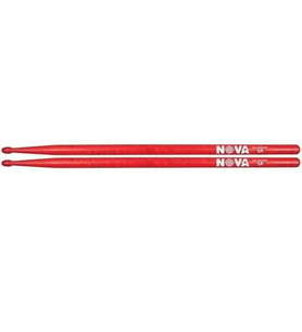 Vic Firth N5AR Nova 5A Red Baget Ekonomik Seri - Kırmızı Kaplama - Ahşap Uç