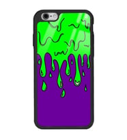 iPhone Modellerine Uyumlu Neon Damla Tasarımlı Glossy Telefon Kılıfı