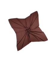 Mısırlı Eşarpları Queen Krep Düz Renk Eşarp 110x110 Cm (Acı Kahve)