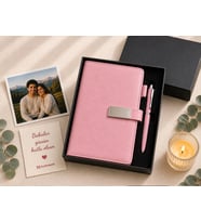 Kişiye Özel Fotoğraflı Defter & Kalem Seti – Babanız İçin Unutulmaz Bir Hediye.