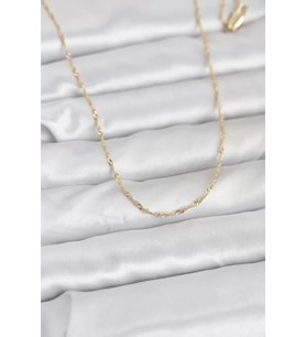 CM 14K Gold Renk Burgu Model 60 cm Kadın Kolye - TJ-BKO10942