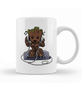 Baby Groot Walkman Kupa Bardak Porselen
